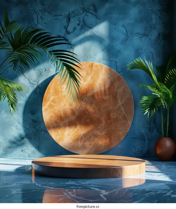 Modern Minimalist Wooden Display Podium