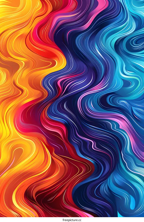 Colorful Wavy Lines