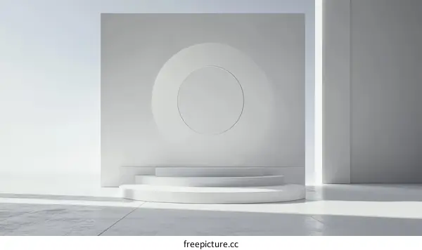 Modern Minimalist Empty Product Display Stage