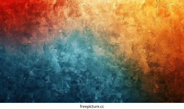 Blue and orange abstract painting
