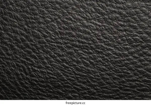 Black Leather Texture Close Up
