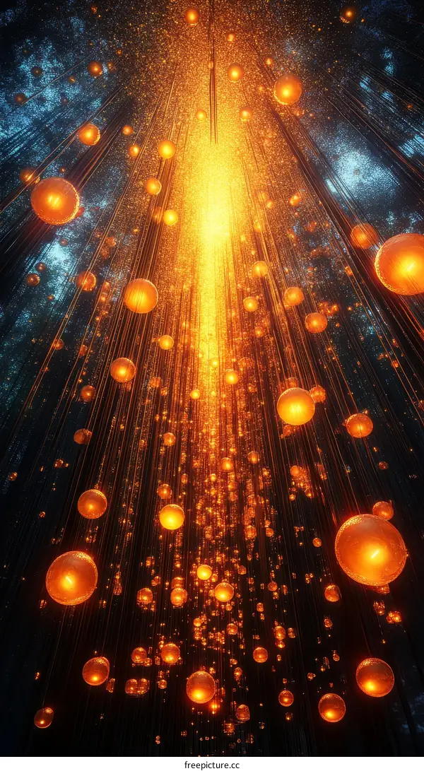 Abstract Light Sphere Installation