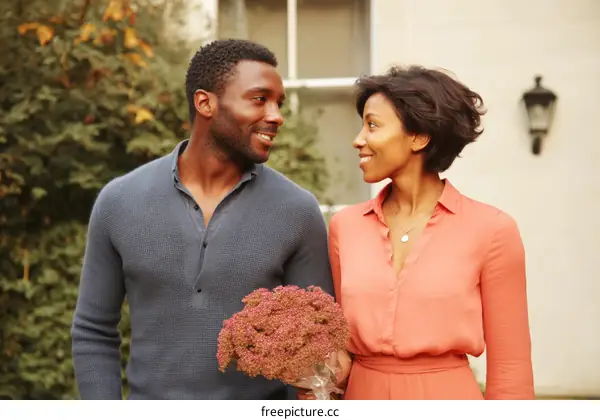 Couple in Autumnal Embrace