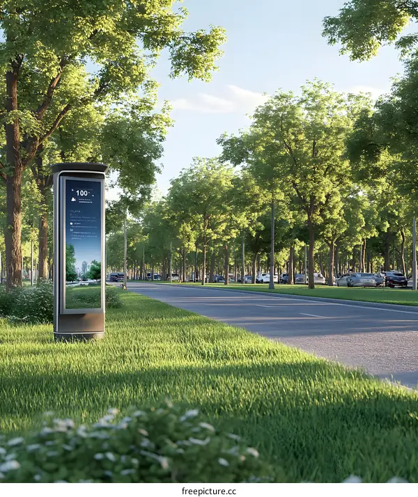 Digital Signage in a Green Park