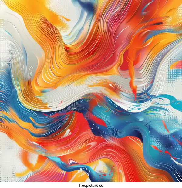 Abstract Colorful Geometric Pattern