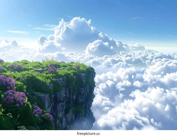 Flowers on the Cliff