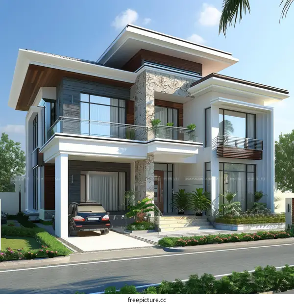 Modern Single-Family Home with Lush Garden