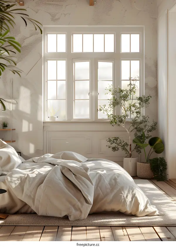 Bright and Airy Scandinavian Bedroom