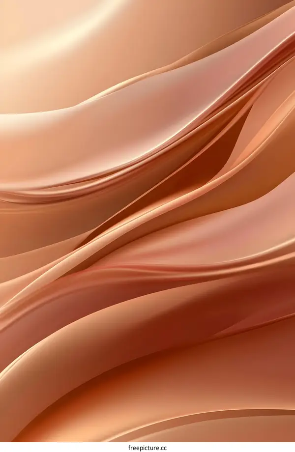 Abstract Background with Smooth Curves in Brown Tones