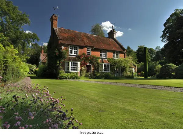 Charming English Country House with Expansive Garden