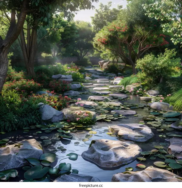 A Serene Garden Path