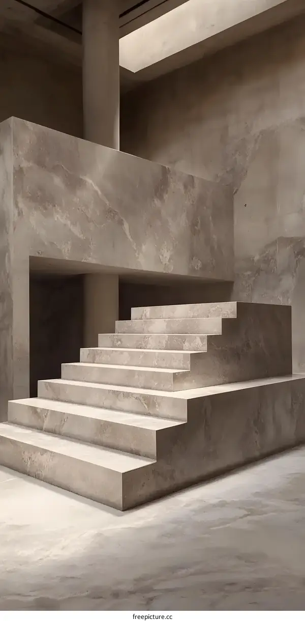 Modern Concrete Staircase Interior Design