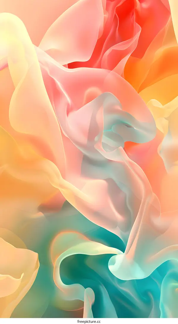 Abstract Colorful Swirling Background