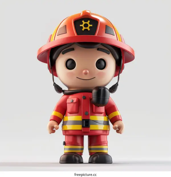 Firefighter in Full Gear