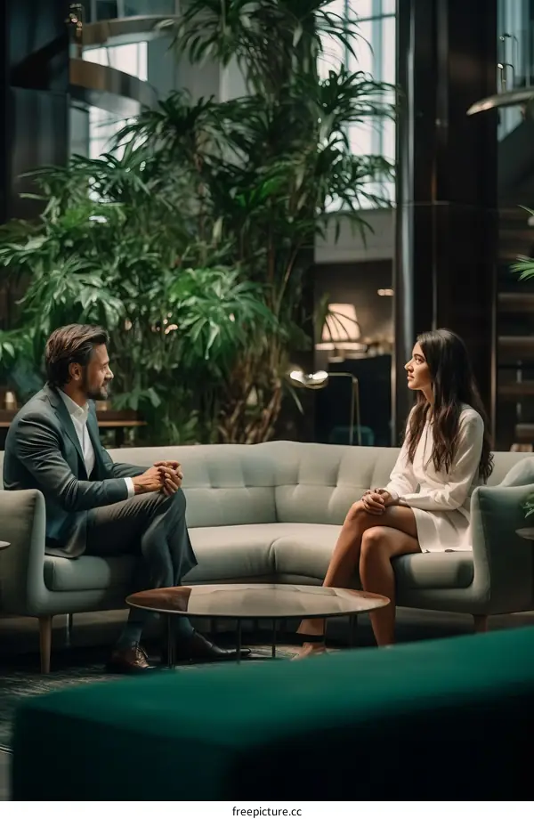 Business meeting in a modern office