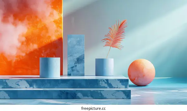 Abstract Modern Minimalist Product Display Stage