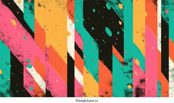 Vibrant Abstract Colorful Striped Pattern