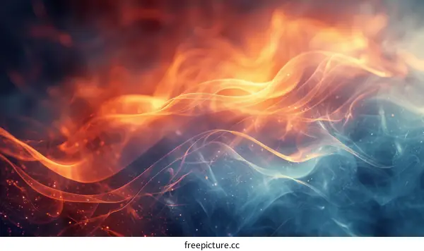 Fire and ice abstract background