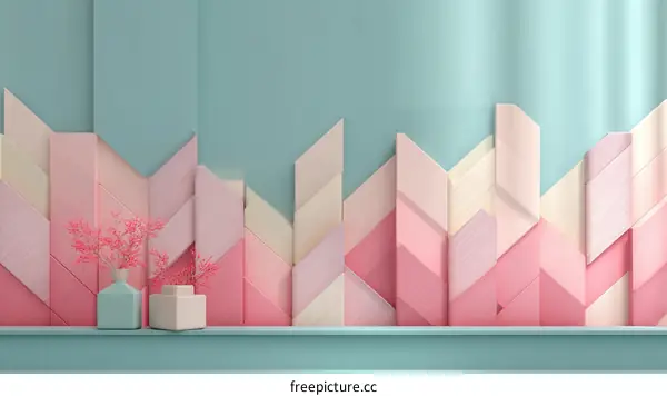 Abstract Geometric Wall Decor Illustration
