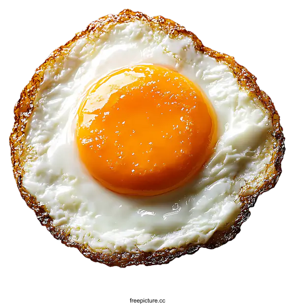 [Transparent Background PNG]Close Up Fried Egg