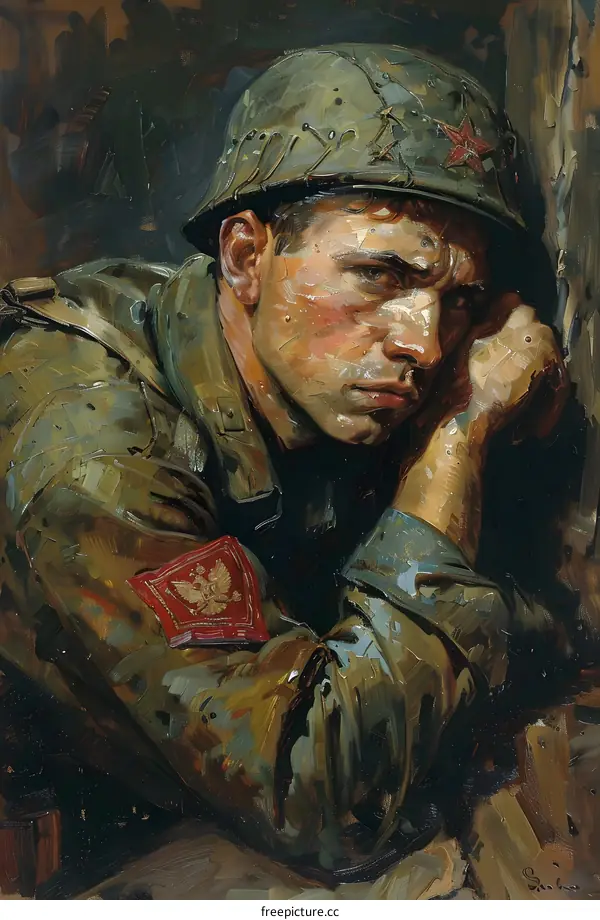 Portrait of a Young Soldier
