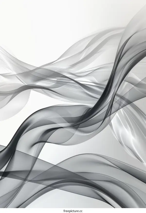 Black and white abstract waves