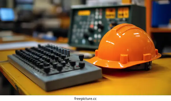 Industrial Control Panel and Safety Helmet