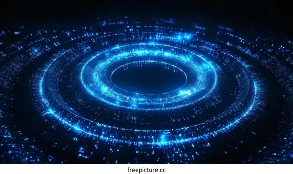 Abstract Light Circles Design