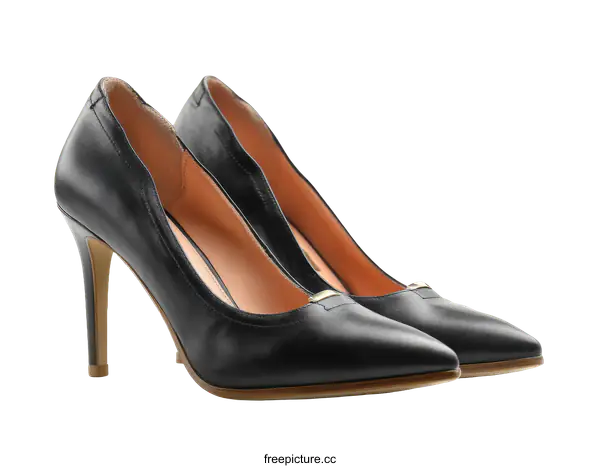 [Transparent Background PNG]Pair of Black High Heels