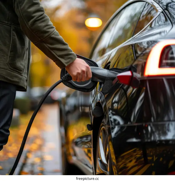 Man Plugs In His Tesla To Charge