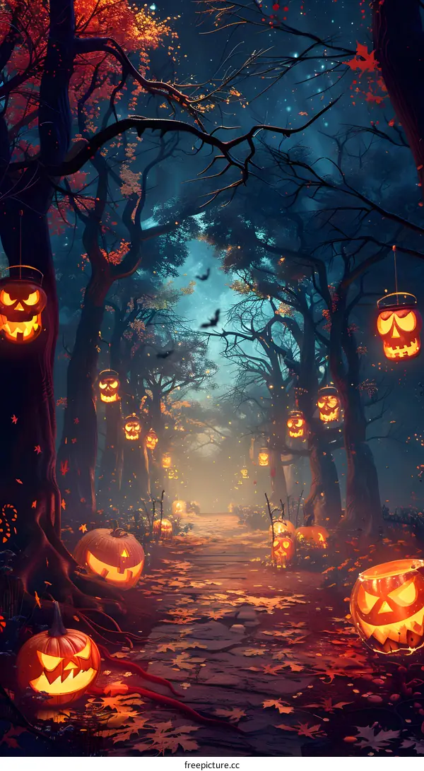 Halloween Jack-o-lantern Forest