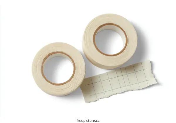 Two Rolls of Masking Tape and a Piece of Grid Paper