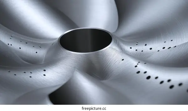 Detailed Closeup of Metal Spinneret Design