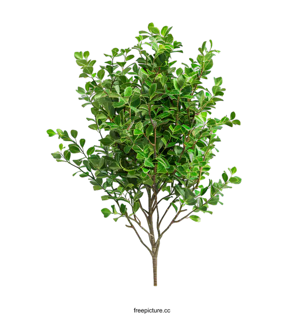 [Transparent Background PNG]Green Bush With White Background
