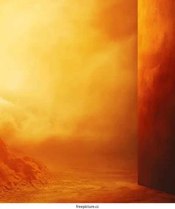 Abstract Orange Landscape Background