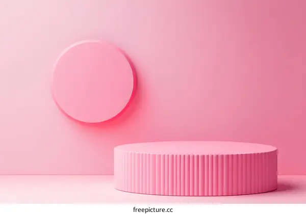 Pink Geometric Background Design for Display