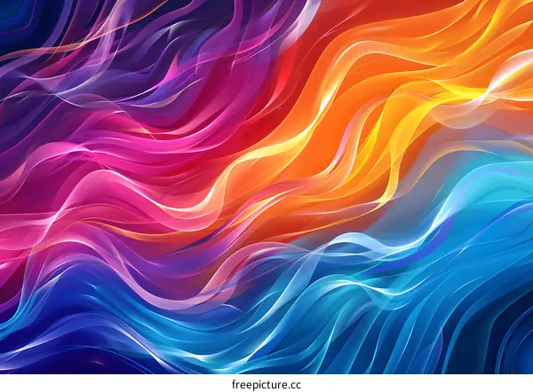Colorful Abstract Waves Background