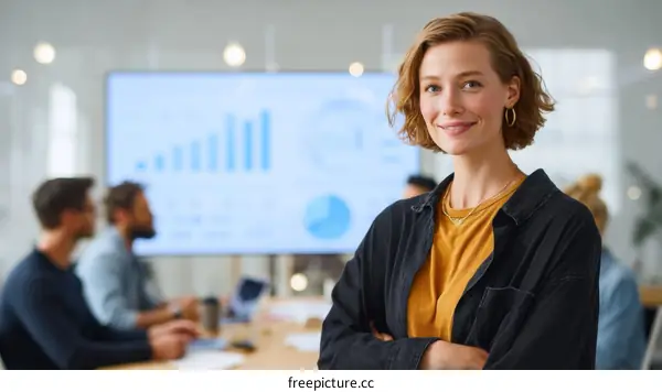 Business Meeting Successful Woman Leader