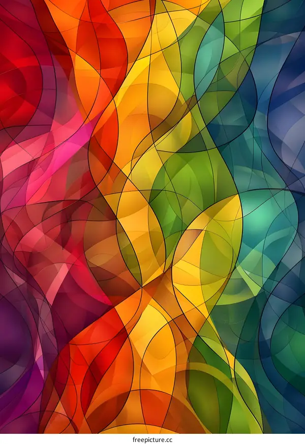 Colorful Abstract Art Background Design
