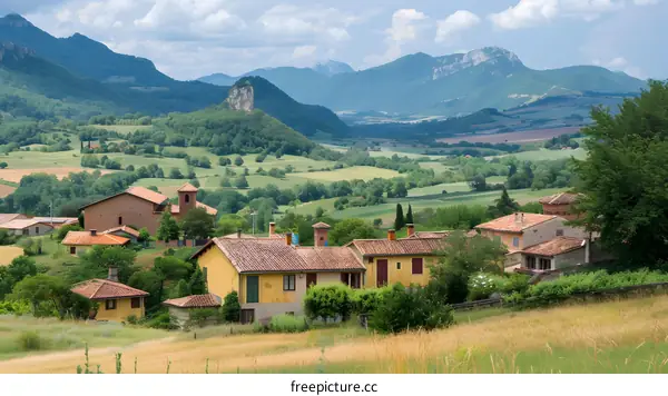 houses on the hillside