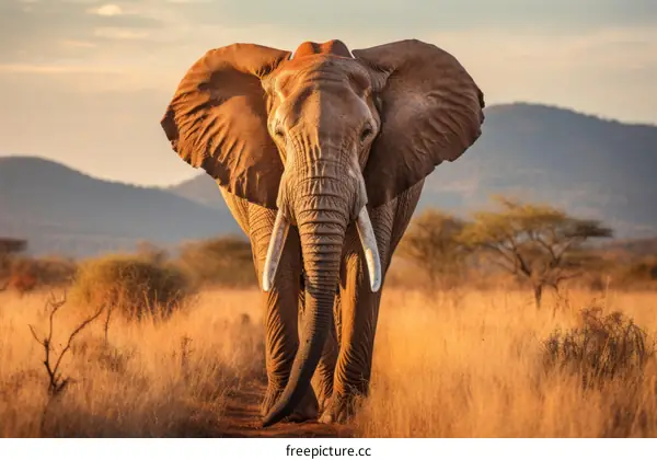 Majestic African Elephant in the Wild