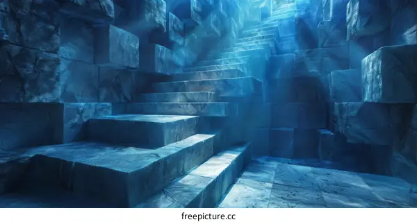 Underwater temple ruins