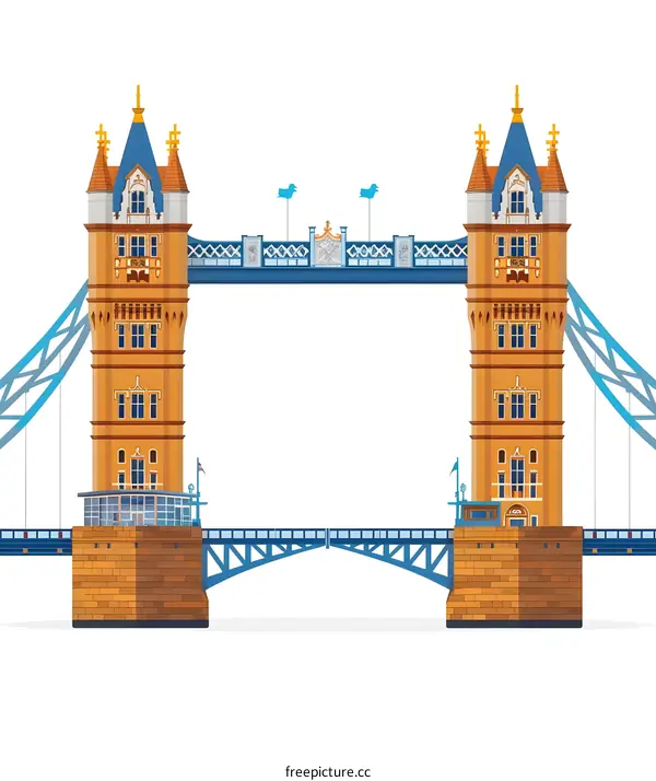 Iconic London Bridge Illustration
