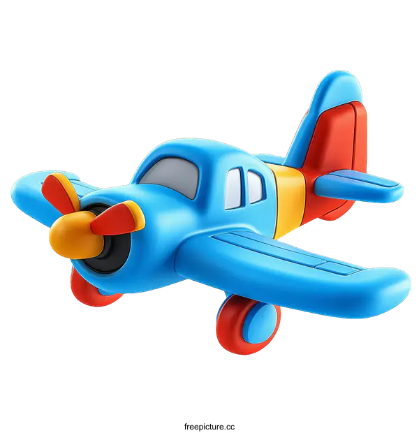 [Transparent Background PNG]Cartoon Toy Airplane Illustration