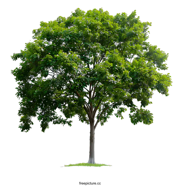 [Transparent Background PNG]Green Tree Isolated on White Background
