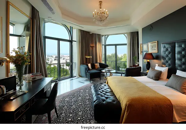 Luxury Hotel Room with Panoramic View