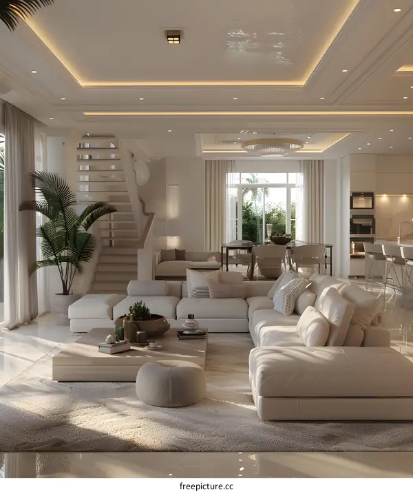 Modern minimalist living room