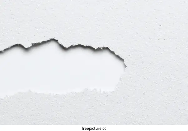 Torn Paper Texture Background with Hole