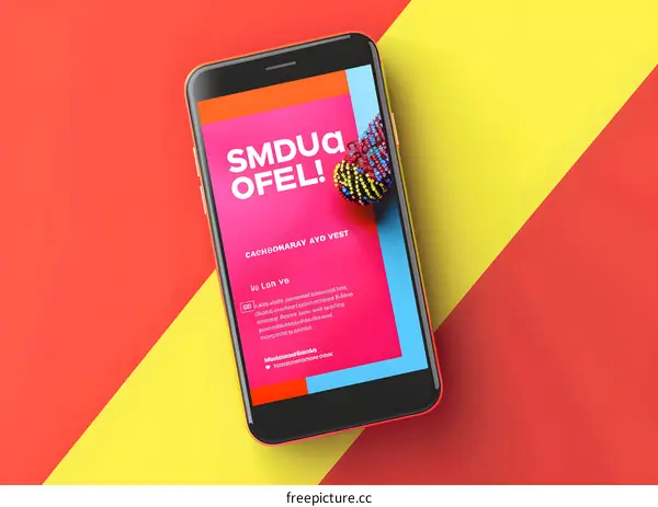 Colorful Abstract Mobile Phone Background