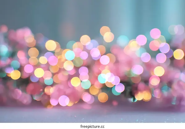 Abstract Bokeh Background of Pastel Colors